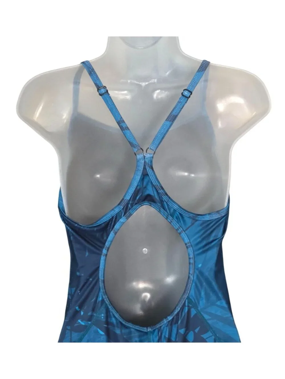 Baleaf Blue Racerback One Piece Swimsuit 38/Med UPF 50+ Adjustable Straps - Picture 10 of 10